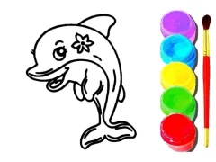 Igra Dolphin Coloring Book spletu