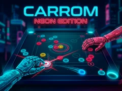 Igra Carrom Neon Edition spletu