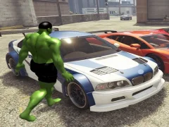 Igra Chained Car vs Hulk spletu