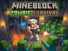 Igra Mineblock Zombie Survival spletu