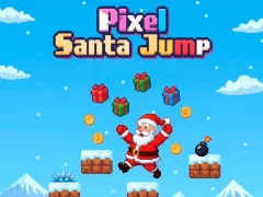 Igra Pixel Santa Jump spletu