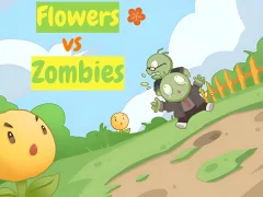 Igra Flowers vs Zombies spletu