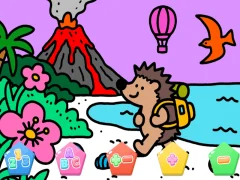 Igra Color By Code Volcano Hedgehog spletu