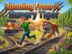 Igra Running From A Hungry Tiger spletu