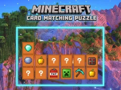 Igra Minecraft Card Matching Puzzle spletu