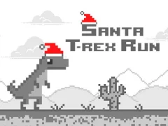 Igra Santa T-Rex Run spletu