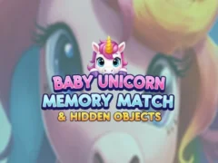 Igra Baby Unicorn Memory Match & Hidden Objects spletu