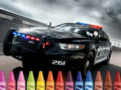 Igra Police Cars Coloring spletu