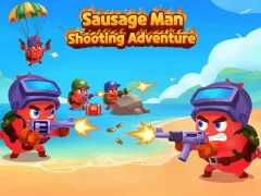 Igra Sausage Man Shooting Adventure spletu