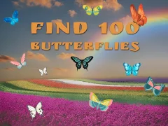 Igra Find 100 butterflies spletu