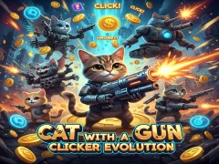 Igra Cat with a Gun Clicker Evolution spletu