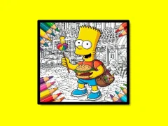 Igra Back To School Simpsons Coloring Book spletu