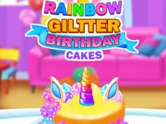 Igra Rainbow Glitter Birthday Cakes spletu