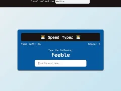 Igra Speed Typer spletu