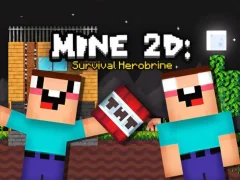 Igra Mine 2D Survival Herobrine spletu