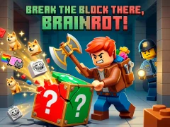 Igra Break the block there, Brainrot! spletu