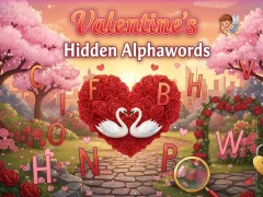 Igra Valentine's Hidden Alphawords spletu