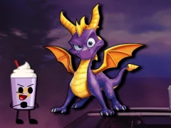 Igra Flappy Spyro Grimace spletu