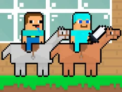 Igra Noob vs Pro HorseCraft spletu