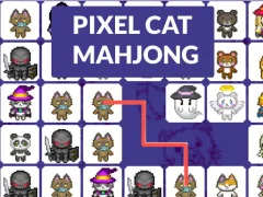 Igra Pixel cat mahjong spletu