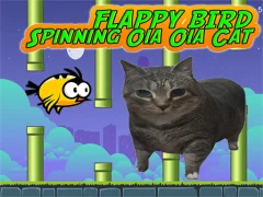 Igra Flappy Bird Spinning oia oia Cat spletu