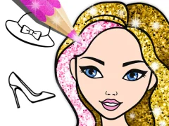 Igra Fashion Coloring Book Glitter spletu