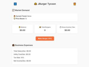 Igra Burgers tajkun spletu