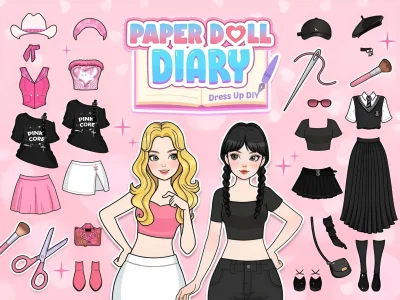 Igra Paper Doll Diary: Dress Up DIY spletu