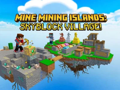Igra Mine Mining Islands: Skyblock Village! spletu