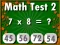 Igra Math Test 2 spletu