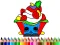 Igra Back To School: Cake Coloring Book spletu