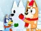 Igra Jigsaw Puzzle: Bluey Christmas Snowman spletu