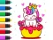 Igra Coloring Book: Unicorn Cupcake spletu