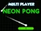 Igra Neon Pong Multi Player spletu