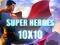 Igra Super heroes 10х10 spletu