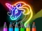 Igra Learn to Draw Glow Cartoon spletu