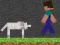 Igra Steve and Wolf spletu