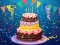 Igra Birthday cake puzzle spletu