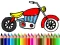 Igra Back To School: Motorbike Coloring spletu