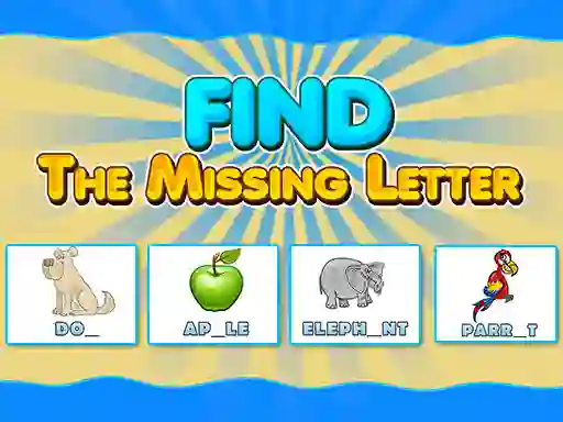 Igra Find The Missing Letter spletu