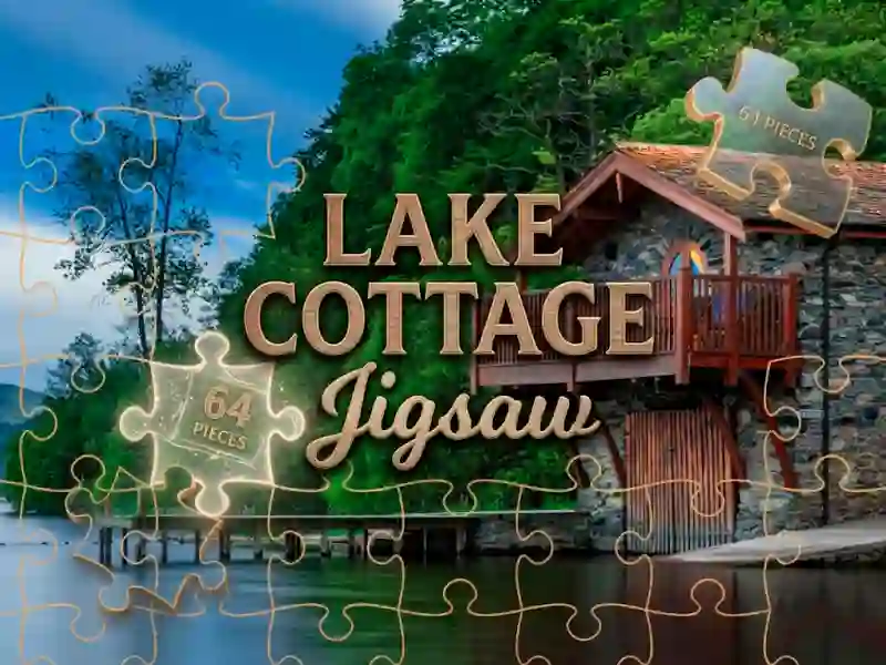 Igra Lake Cottage Jigsaw spletu