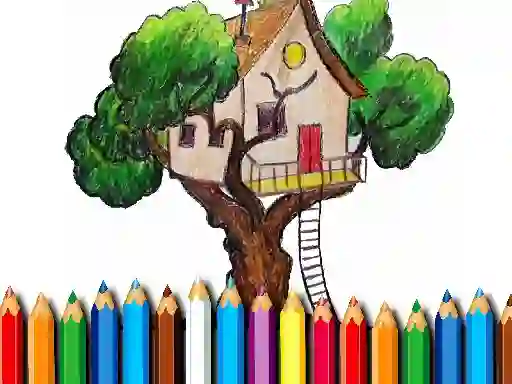 Igra Tree House Coloring Book spletu