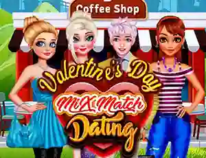 Igra Valentines Day Mix Match Dating spletu