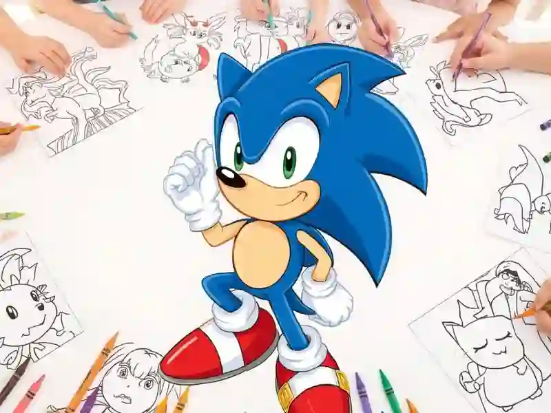 Igra Sonic Coloring spletu