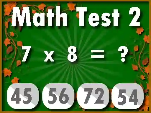 Igra Math Test 2 spletu