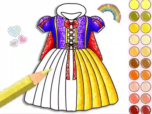 Igra Princess Glitter Coloring spletu