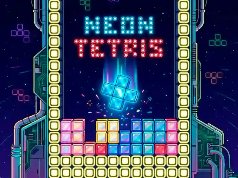Igra Neon Tetris spletu