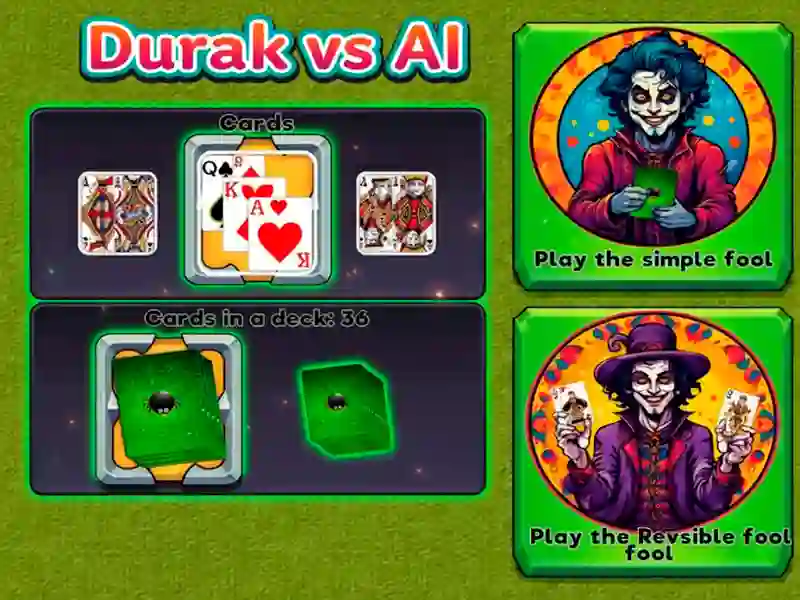 Igra Durak vs AI spletu