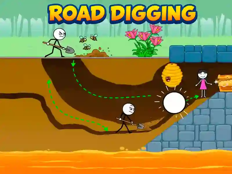 Igra Road Digging spletu
