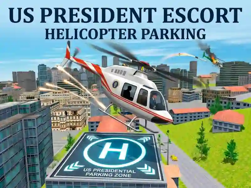 Igra US President Escort Helicopter Parking spletu